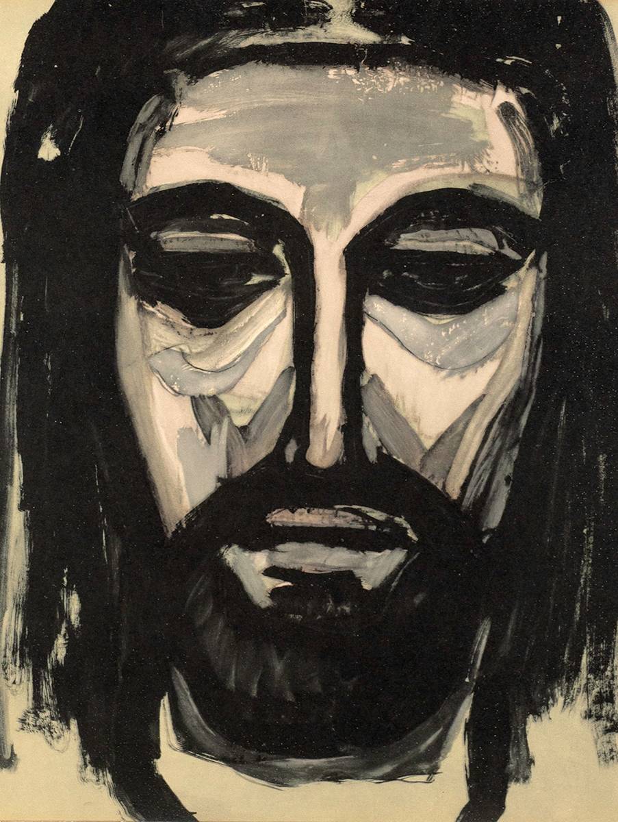 HEAD OF CHRIST by Evie Hone HRHA (1894-1955) HRHA (1894-1955) at Whyte's Auctions
