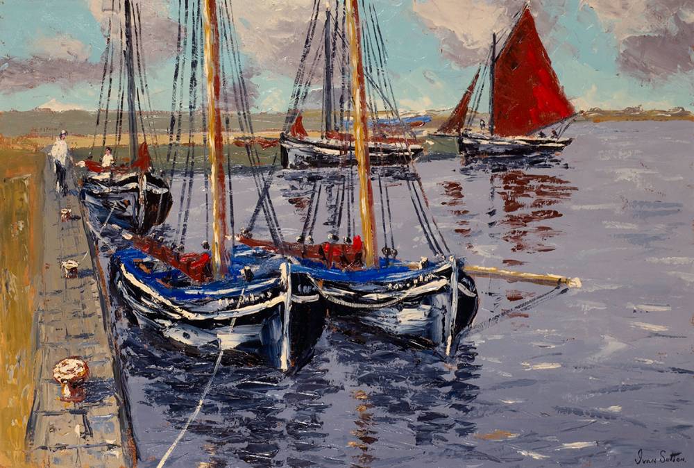 GALWAY HOOKER FESTIVAL, KINVARA, COUNTY GALWAY by Ivan Sutton sold for 1,700 at Whyte's Auctions