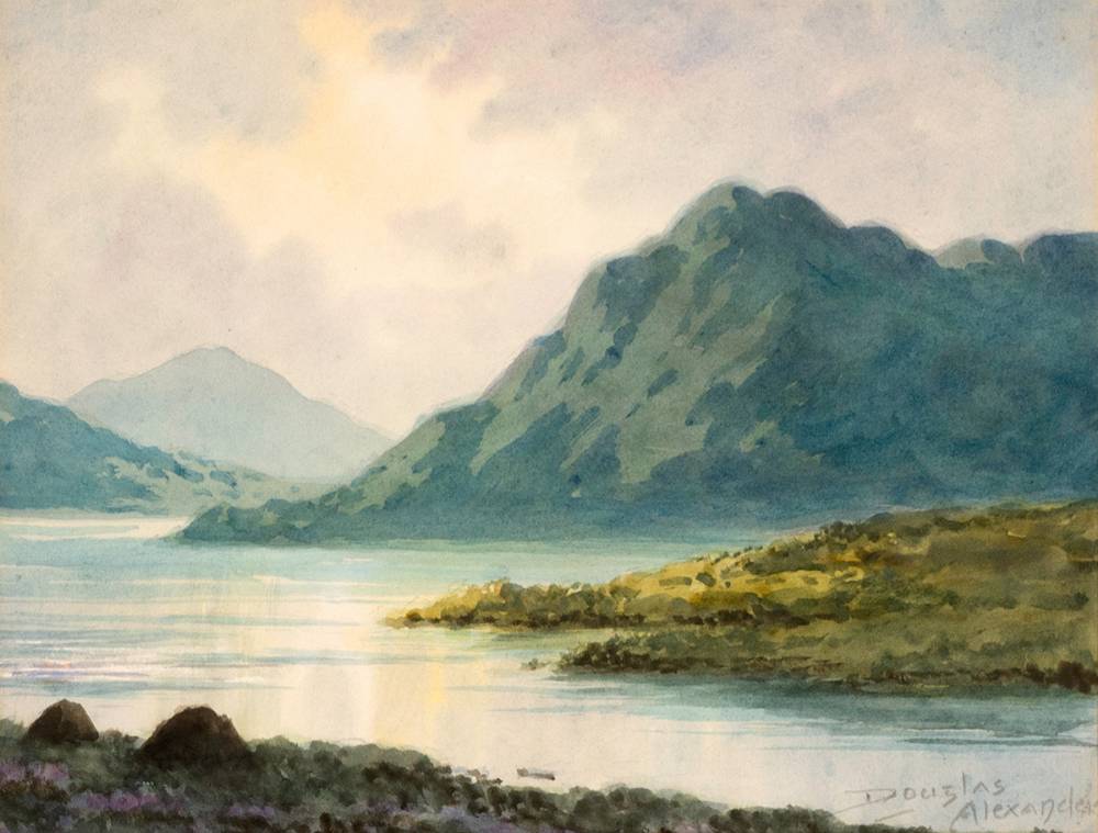 LAKE SCENE, WEST OF IRELAND by Douglas Alexander (1871-1945) at Whyte's Auctions