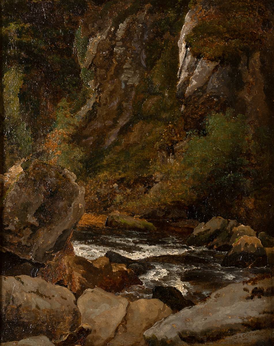 ON THE DARGLE, COUNTY WICKLOW by James Arthur O'Connor (1792-1841) at Whyte's Auctions