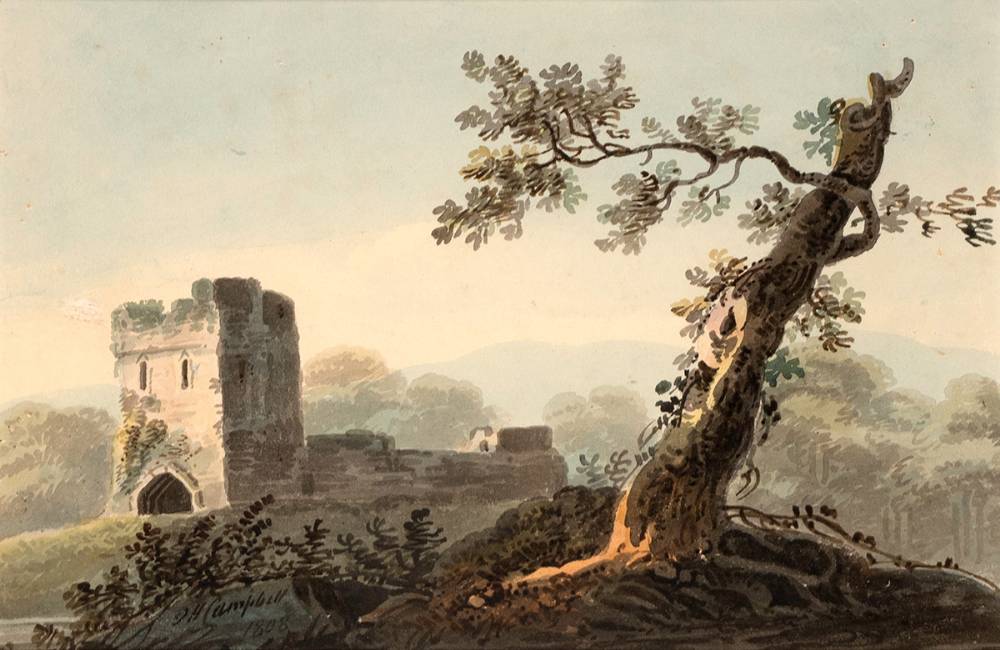 TOWER AT NAAS, COUNTY KILDARE, 1808 by John Henry Campbell sold for �650 at Whyte's Auctions