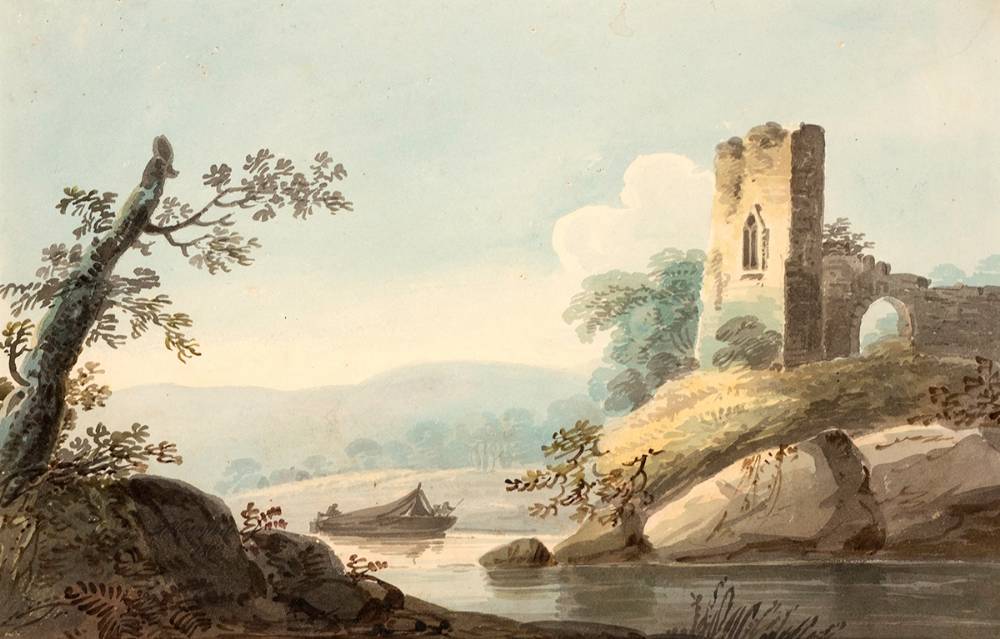 VIEW ON RIVER BARROW, 1808 by John Henry Campbell sold for �650 at Whyte's Auctions
