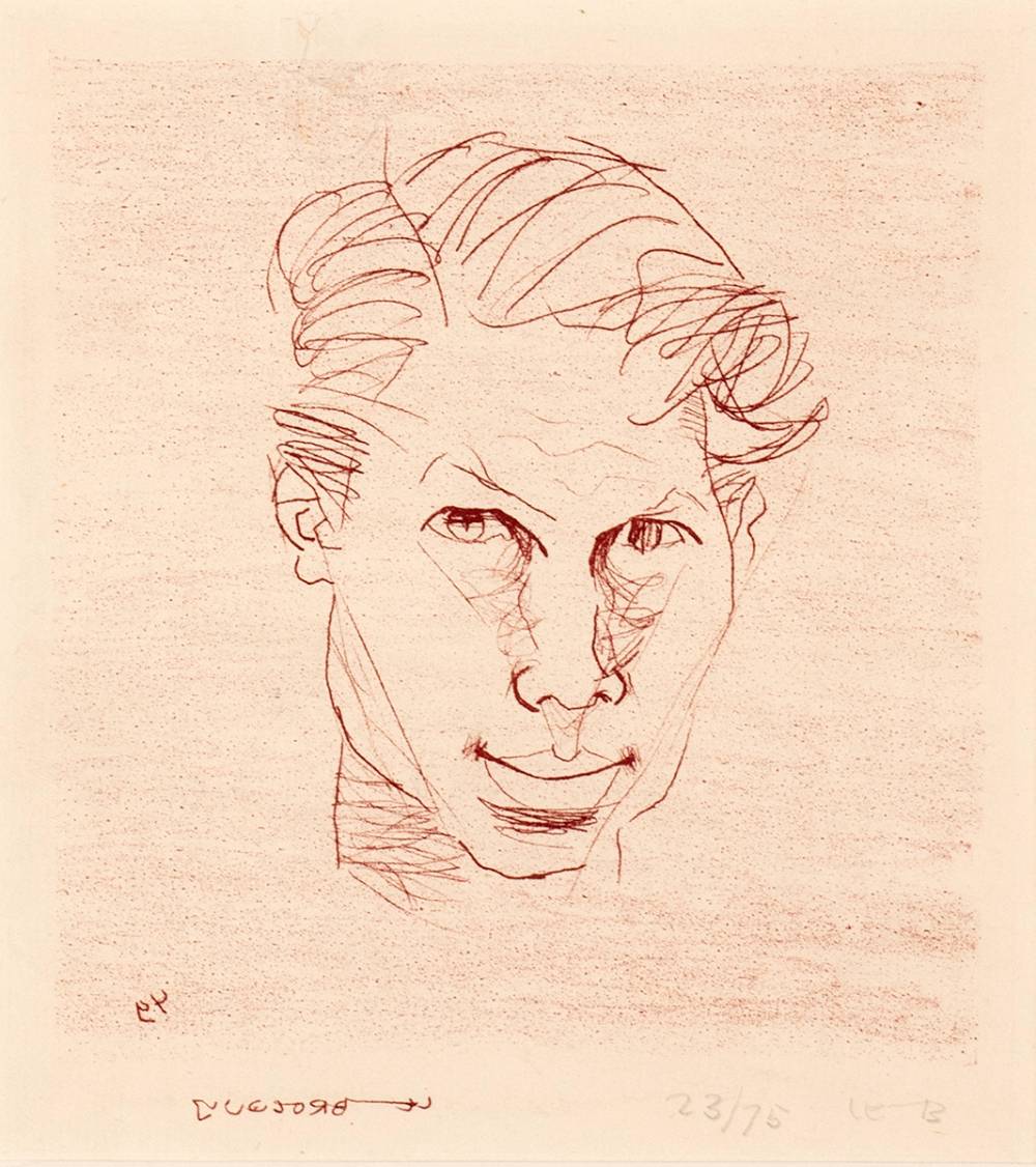 SELF PORTRAIT, 1947 by Louis le Brocquy HRHA (1916-2012) HRHA (1916-2012) at Whyte's Auctions