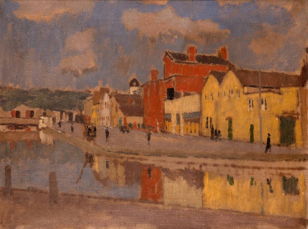 UNION QUAY, CORK, c. 1937 by Edward Morland Lewis (Welsh, 1903-1943)  at Whyte's Auctions