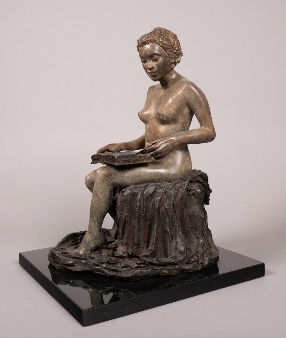 GIRL READING by Paddy Campbell (b.1942) (b.1942) at Whyte's Auctions