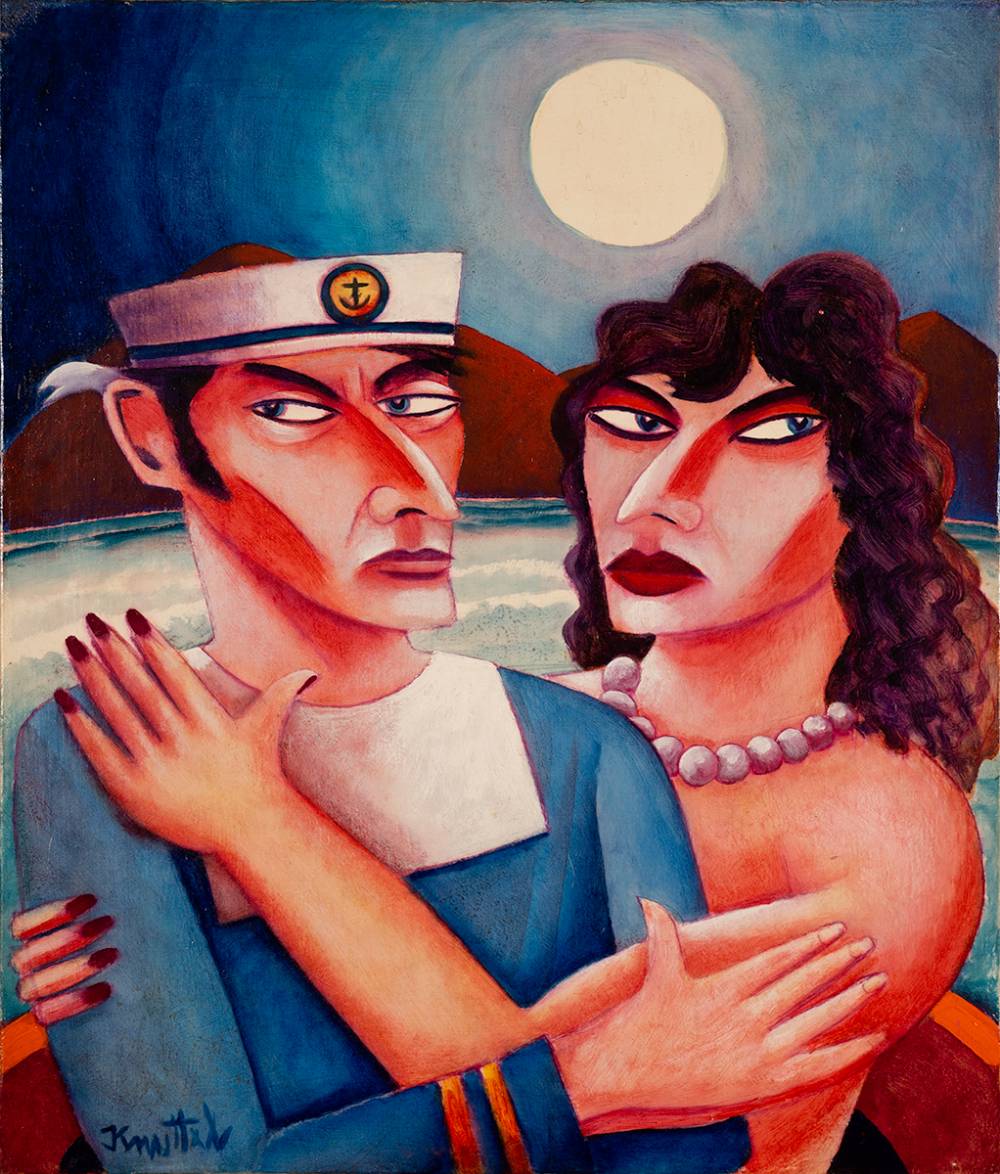 SAILOR AND WOMAN by Graham Knuttel (b.1954) at Whyte's Auctions