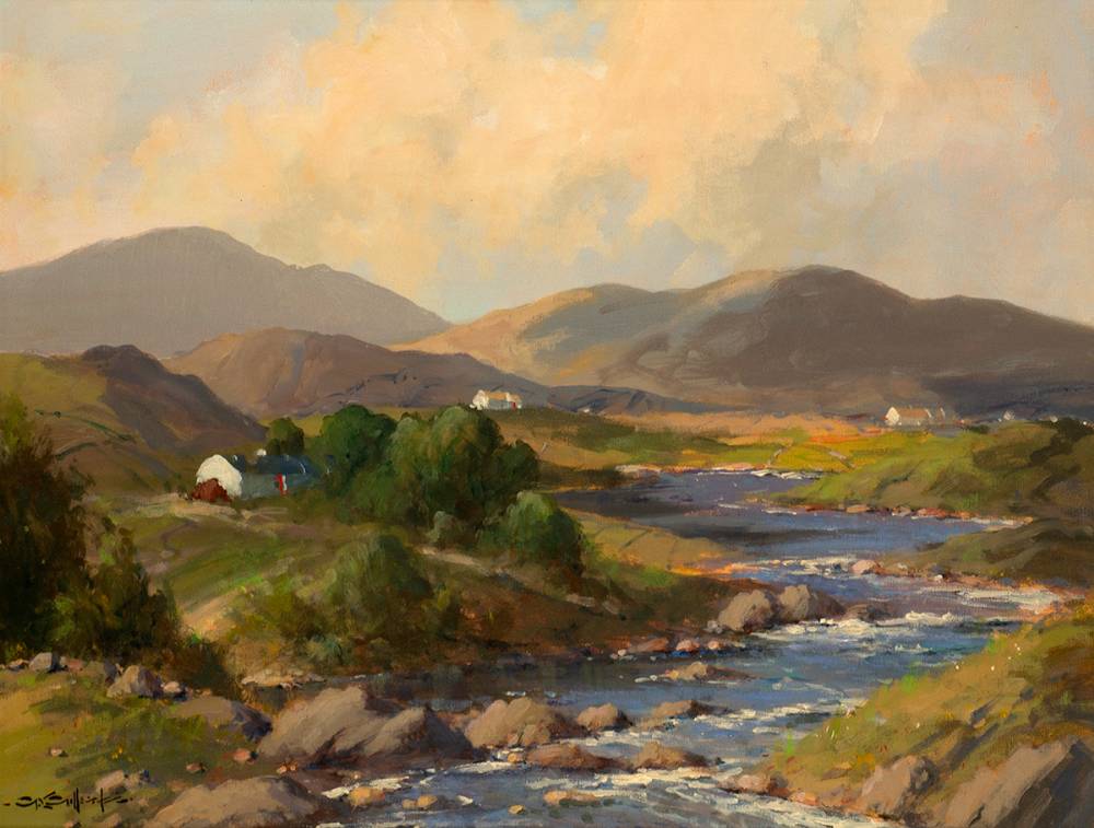 CROLLY RIVER, COUNTY DONEGAL by George K. Gillespie RUA (1924-1995) at Whyte's Auctions