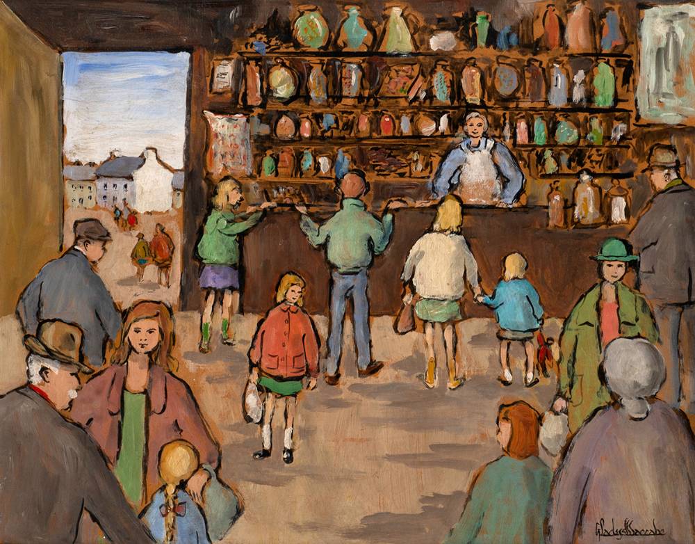 THE SWEET SHOP by Gladys Maccabe MBE HRUA ROI FRSA (1918-2018) at Whyte's Auctions