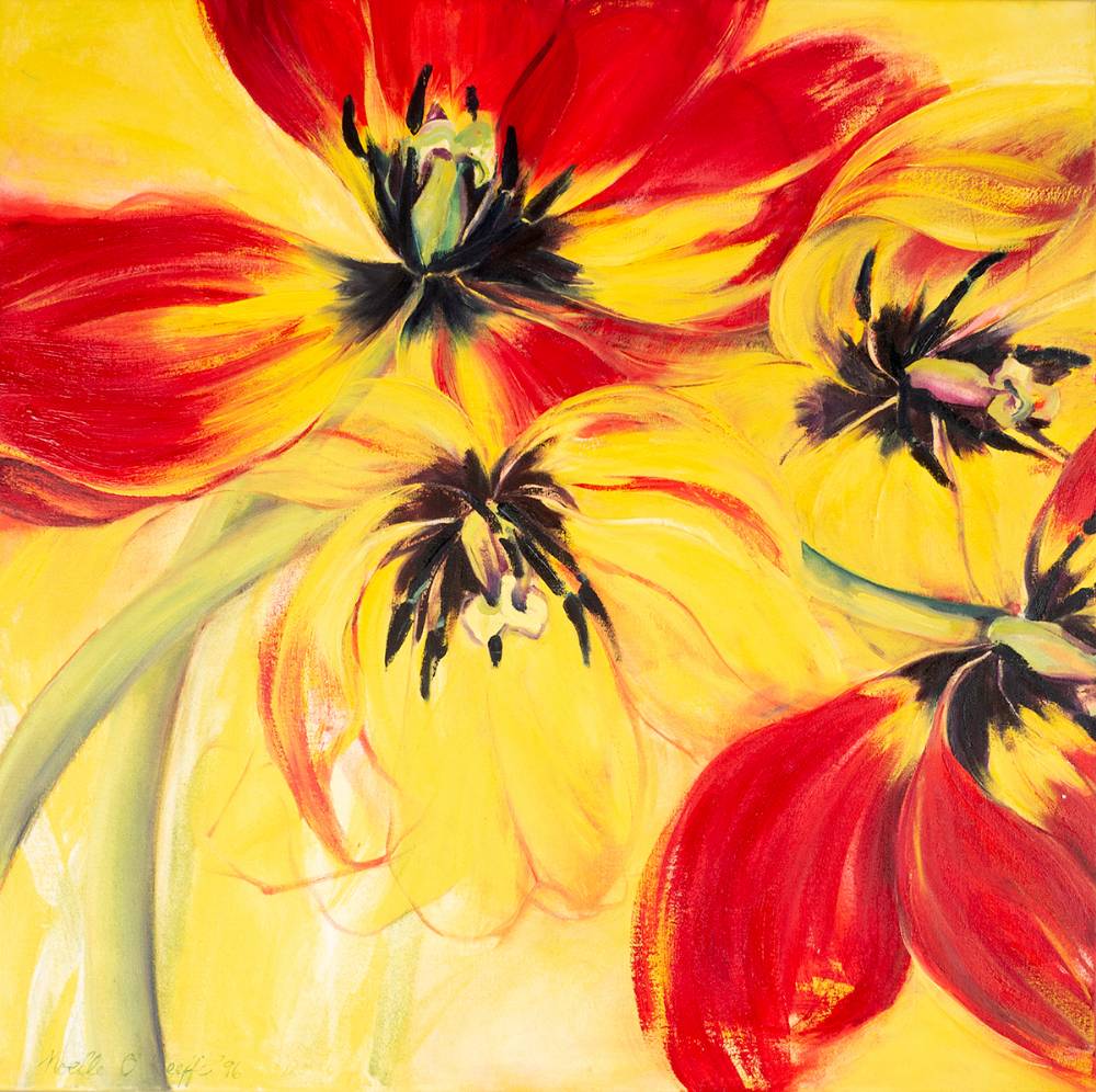 FLOWERS, 1996 by Noelle O'Keefe sold for �480 at Whyte's Auctions