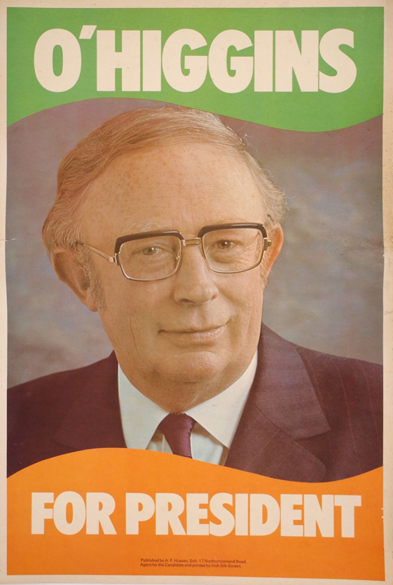 1966 Presidential election, 1973 and 1989 general election, Fine Gael  posters. at Whyte's Auctions