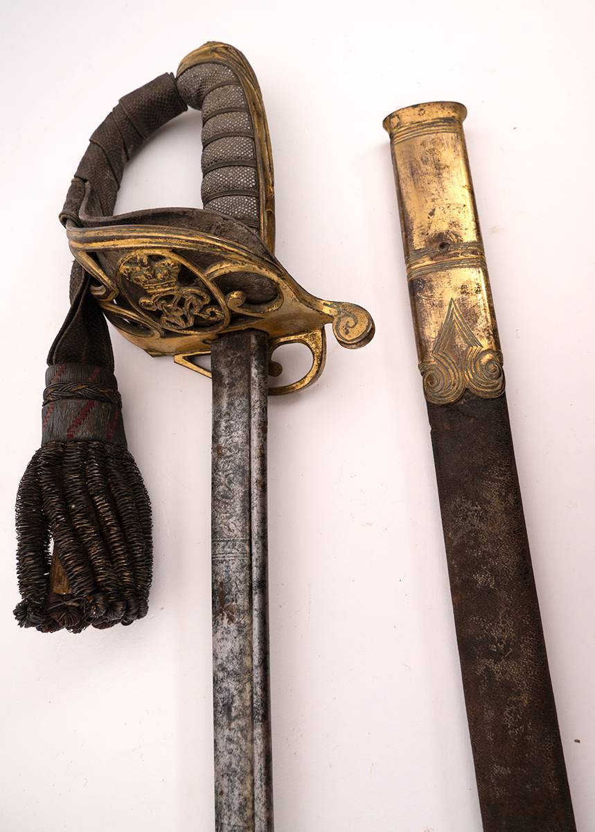 Irish Army officer's sword. at Whyte's Auctions