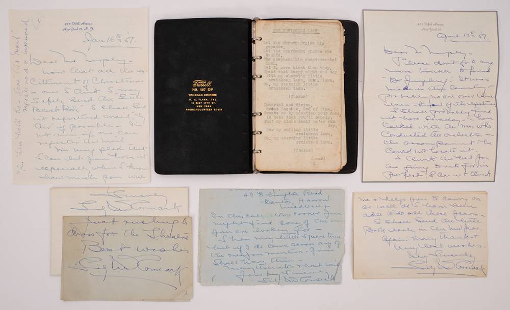 Count John McCormack, his personal 'little black book' of lyrics. at Whyte's Auctions