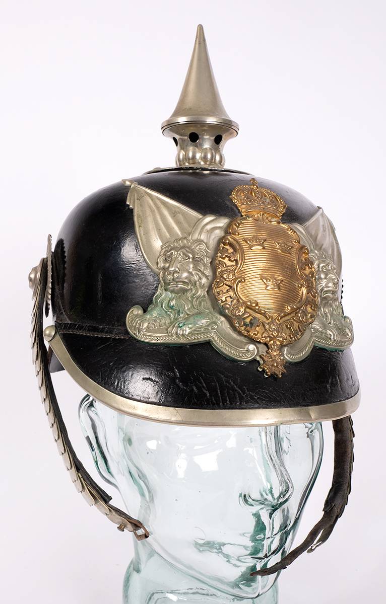 Sweden. Other ranks pickelhaube helmet. at Whyte's Auctions