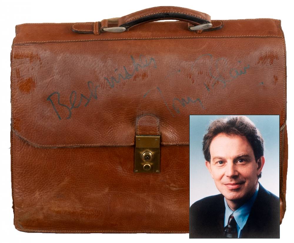 1999. UK Prime Minister Tony Blair's briefcase. at Whyte's Auctions