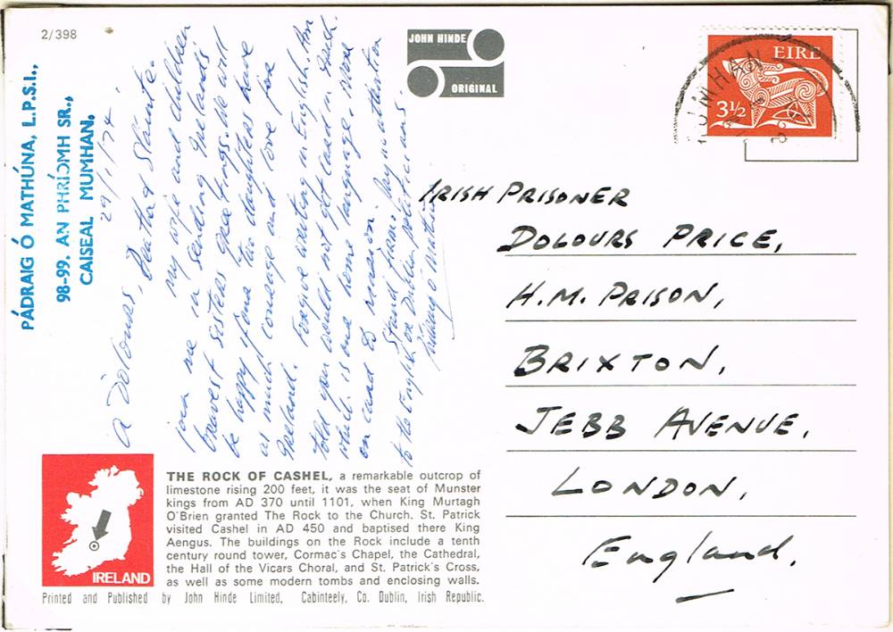 1970s to 1990s collection of prison censor markings on mail to and from republican and loyalist prisoners in Northern Ireland. (8 albums) at Whyte's Auctions