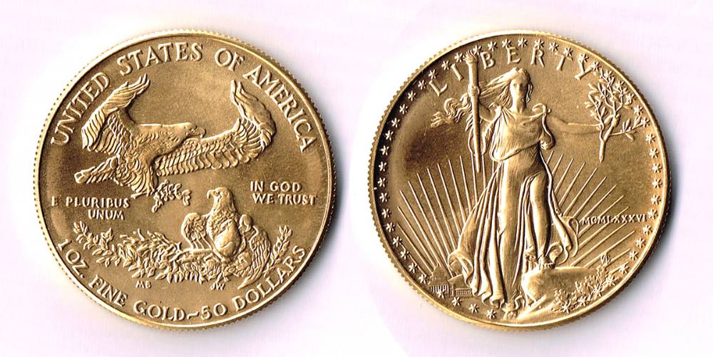 USA. Gold fifty dollars, 1986. at Whyte's Auctions
