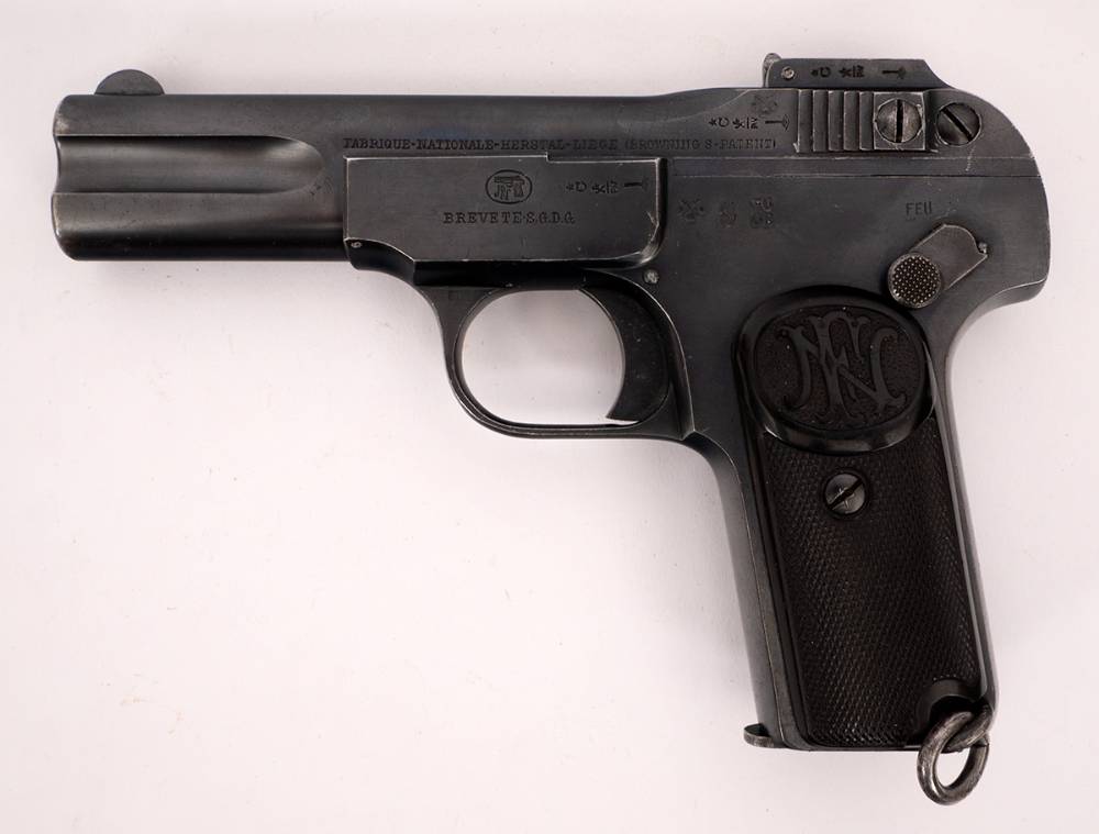 1900-1922 Browning pistol of a type used by Irish Volunteers including PH Pearse. at Whyte's Auctions