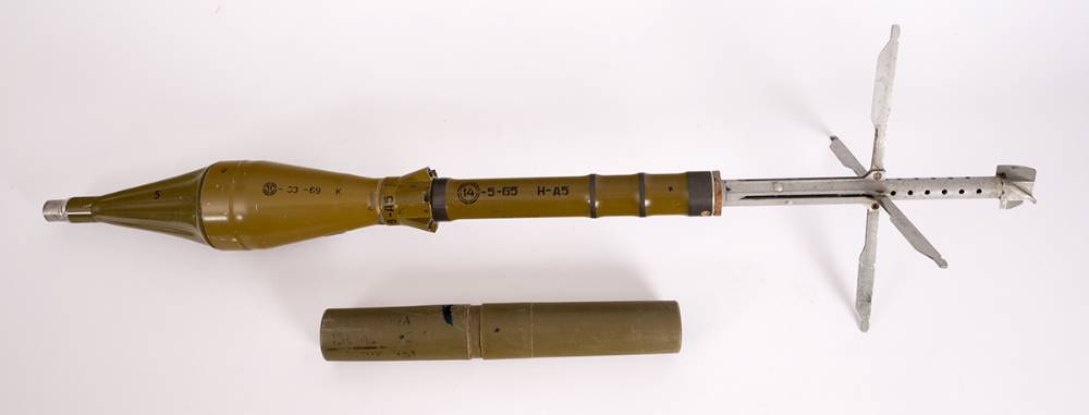 1980s Soviet Union RPG warhead with fins at Whyte's Auctions