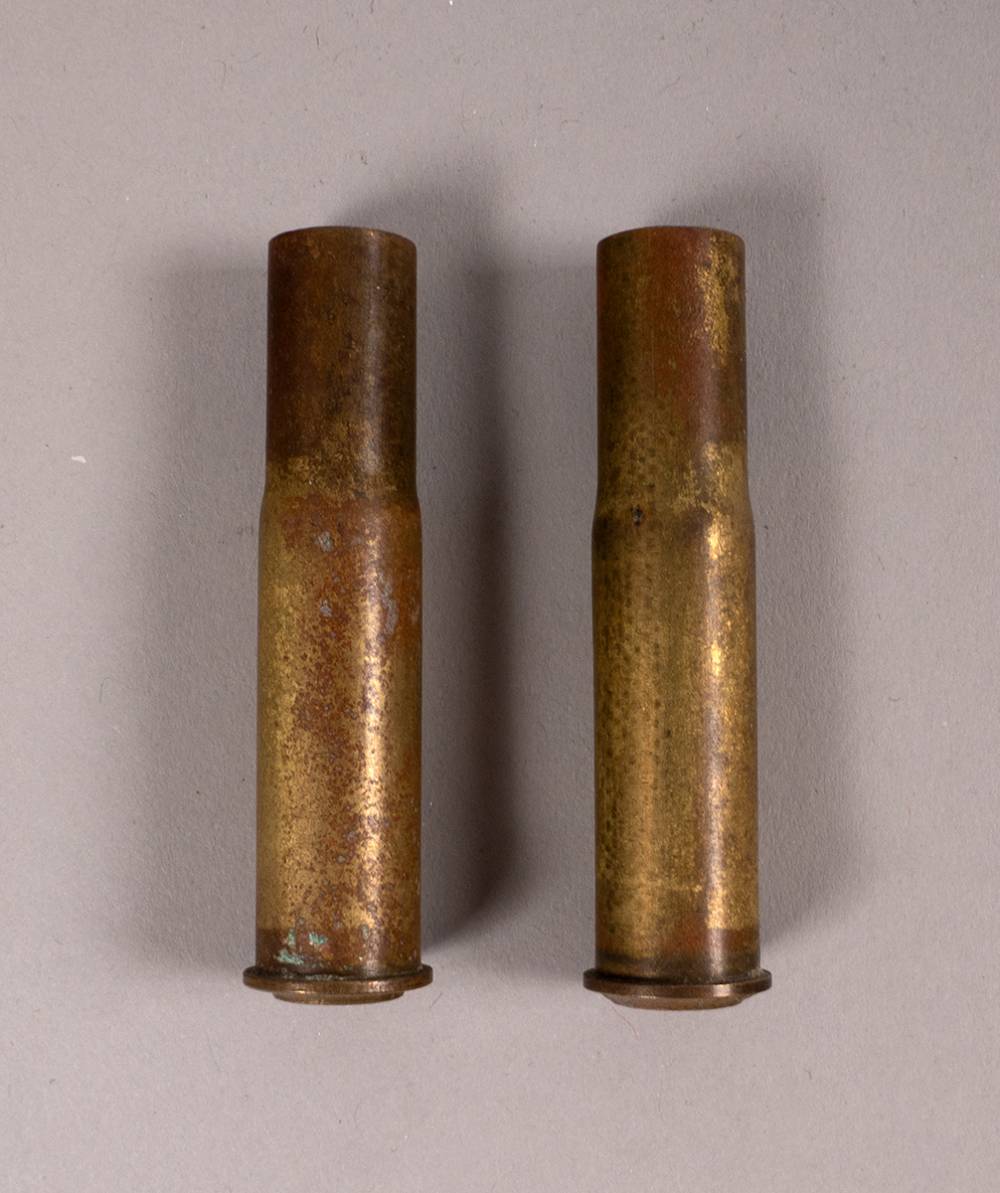 1916 Rising. Spent Mauser cartridges reputedly found at Royal College of Surgeons, Dublin (2) at Whyte's Auctions