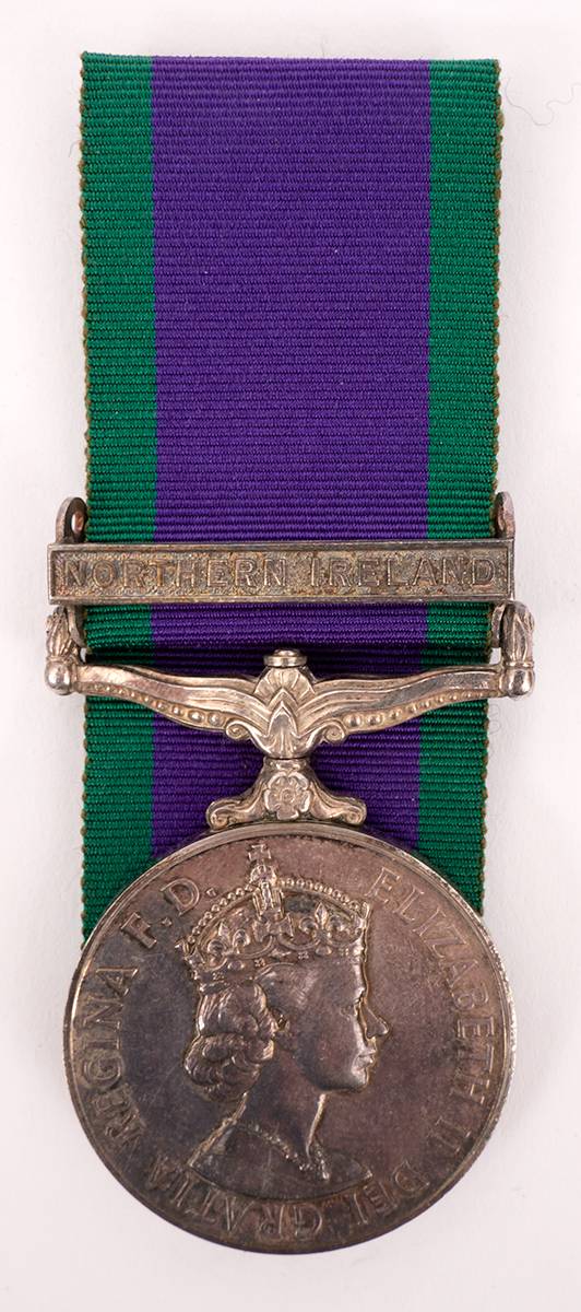 1969-2007 UK Medal for military service in Northern Ireland to a paratrooper. at Whyte's Auctions