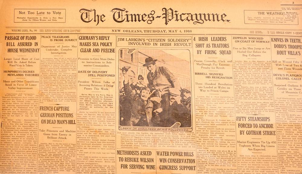 1916-1922 collection of US and Canadian newspapers with reports of events in Ireland. (23) at Whyte's Auctions