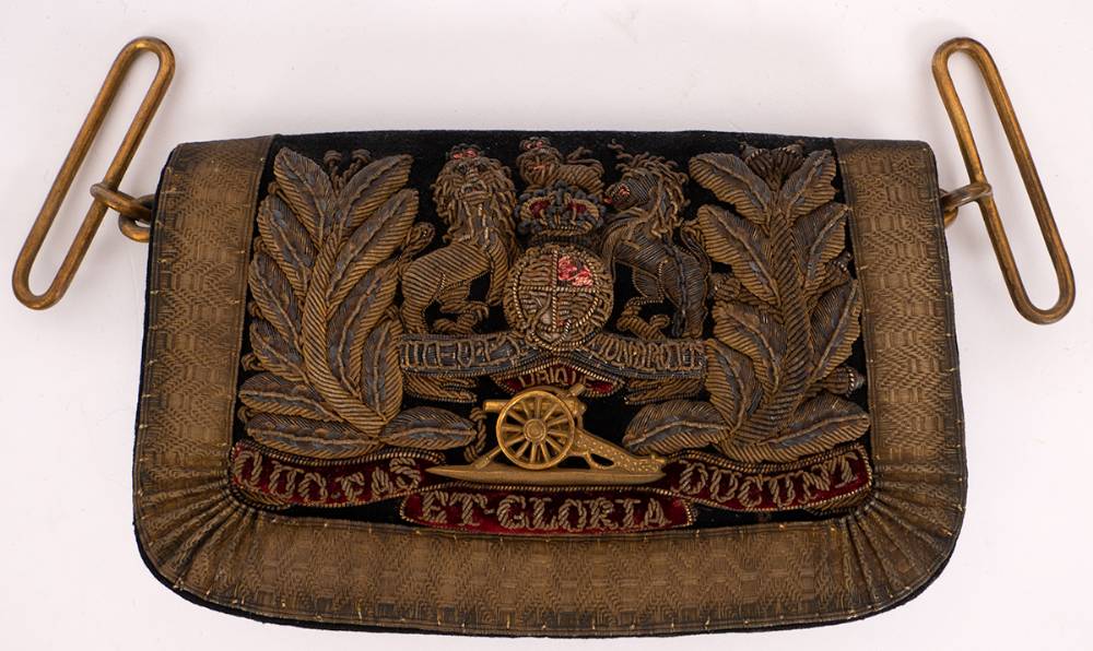 Victorian Royal Artillery dress cartouche pouch. at Whyte's Auctions