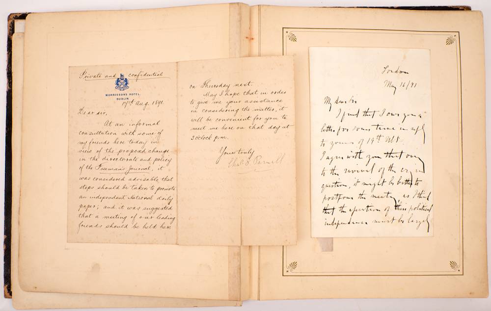 1799-1917 a valuable collection of autographs in an antique album. (50) at Whyte's Auctions