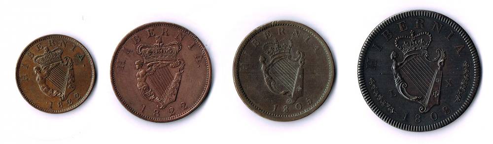 George II, III and IV collection of copper coins, 1738-1823 (12) at Whyte's Auctions