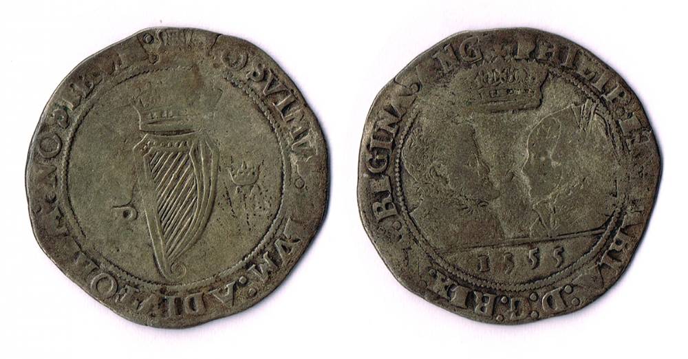 Mary and Philip shilling, 1555. at Whyte's Auctions