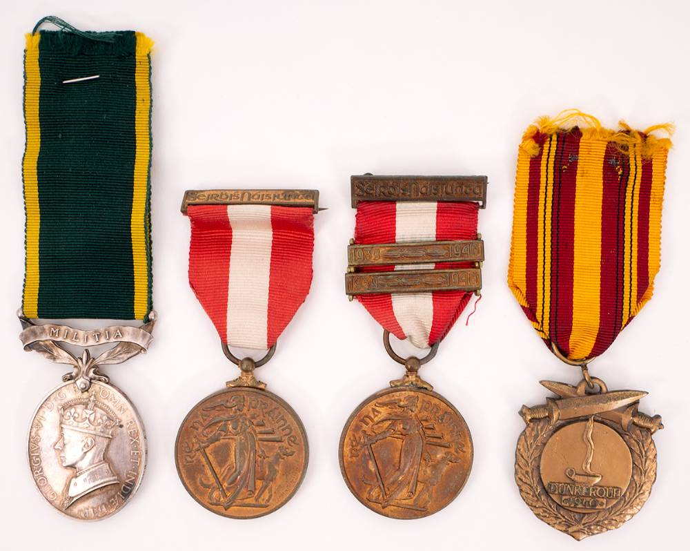 1939-1946 Emergency Service Medals for Red Cross and Air Raid Precautions, and two others (4) at Whyte's Auctions