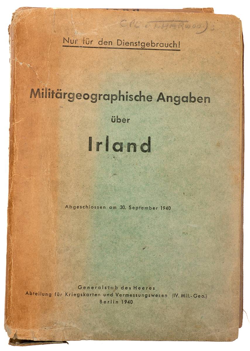 1940. Set of German manuals on Ireland for military and espionage purposes. at Whyte's Auctions