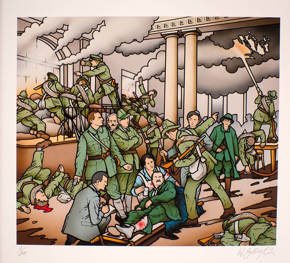 1916 Rising Centenary 2016, The Birth Of The Irish Republic commemorative print by Robert Ballagh at Whyte's Auctions