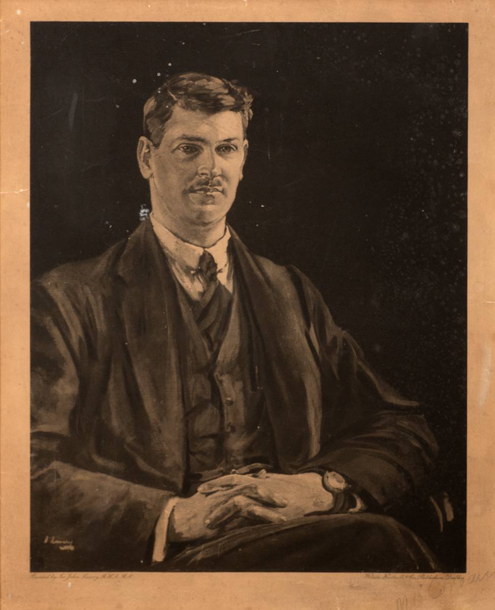 Michael Collins portrait by Sir John Lavery, lithograph signed by Collins. at Whyte's Auctions