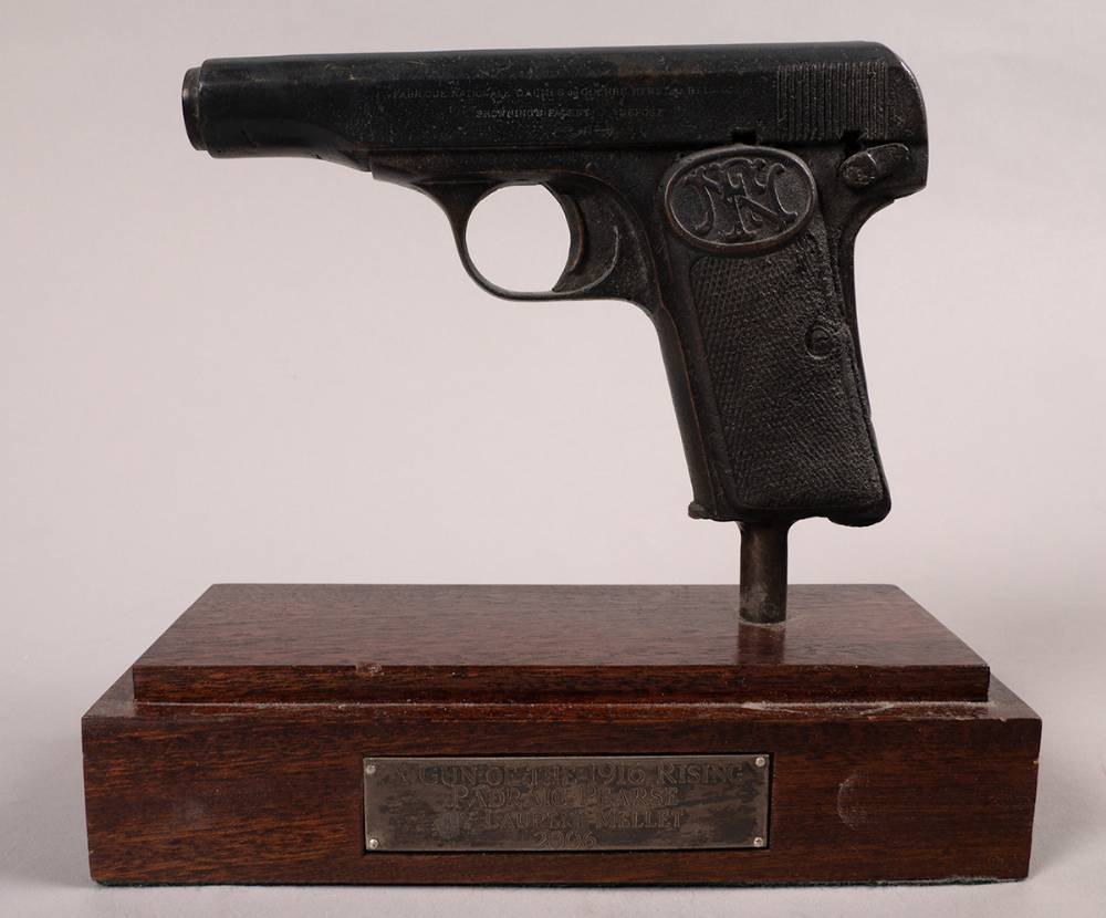 1916. Padraig Pearse. A Gun Of The 1916 Rising by Laurent Mellet, 2006. Bronze cast from Pdraig Pearse's original Browning hand-gun and used by him in the 1916 Rising. at Whyte's Auctions