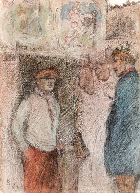 LOCAL AND TRAVELLING CHAMPIONS, DEVONSHIRE, 1897 by Jack Butler Yeats RHA (1871-1957) RHA (1871-1957) at Whyte's Auctions