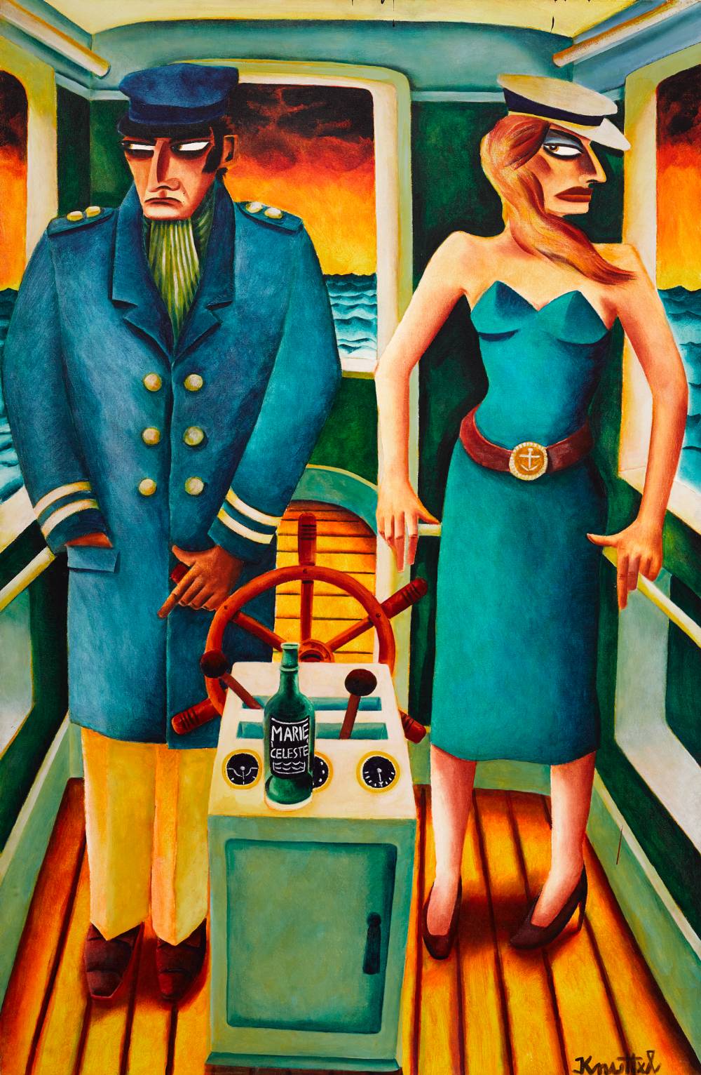 CAPTAIN AND HIS WIFE ON THE MARIE CELESTE by Graham Knuttel (b.1954) at Whyte's Auctions