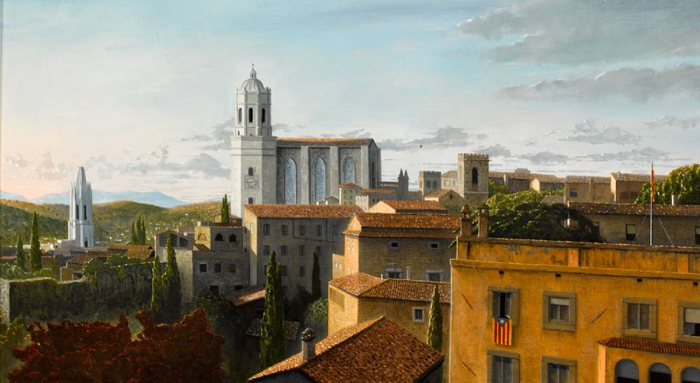 VIEW OF GIRONA AT DUSK by Stuart Morle (b.1960) (b.1960) at Whyte's Auctions