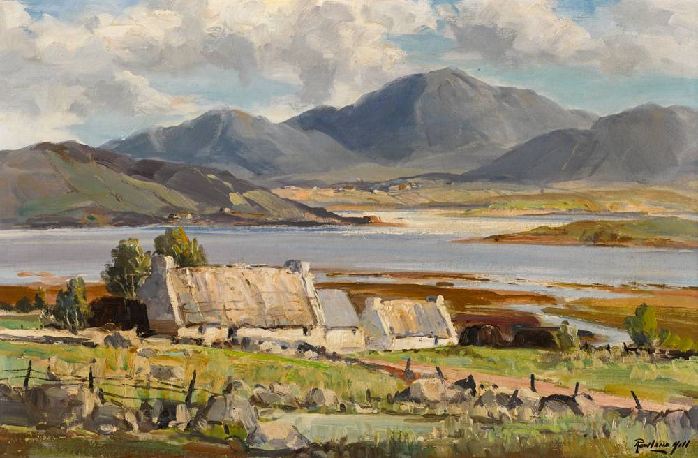 COTTAGES, WEST OF IRELAND by Rowland Hill ARUA (1915-1979) at Whyte's Auctions