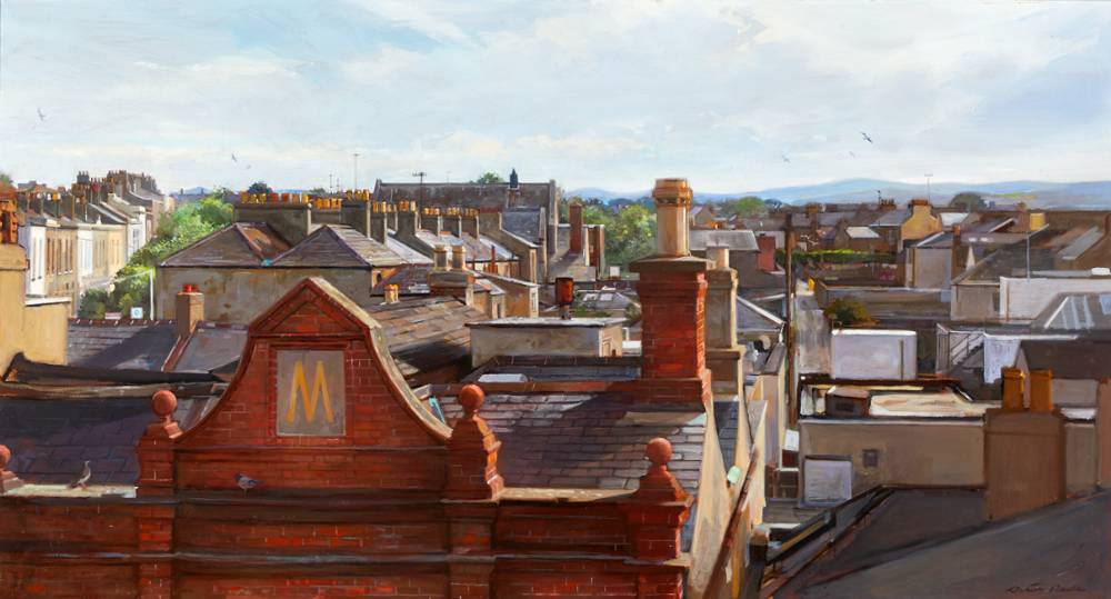 ROOFTOPS, SOUTH DUBLIN, 2004 by Ois�n Roche (b.1973) at Whyte's Auctions