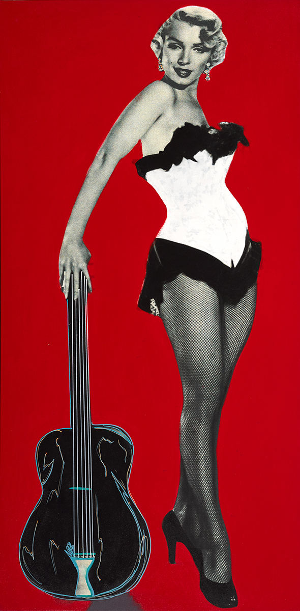 MARILYN [AGAINST RED] by Steve Alan Kaufman sold for �750 at Whyte's Auctions