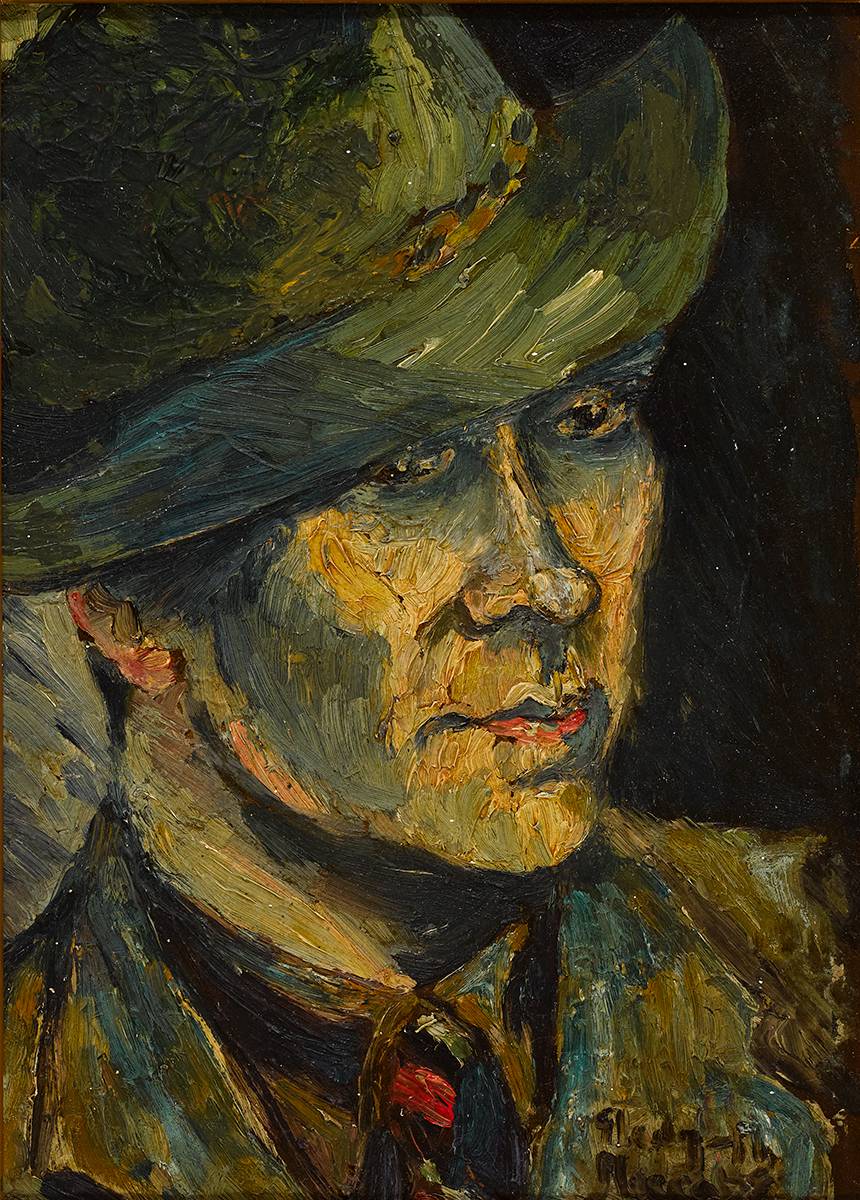 HANDSOME MAN [MAX MACCABE] by Gladys Maccabe MBE HRUA ROI FRSA (1918-2018) MBE HRUA ROI FRSA (1918-2018) at Whyte's Auctions