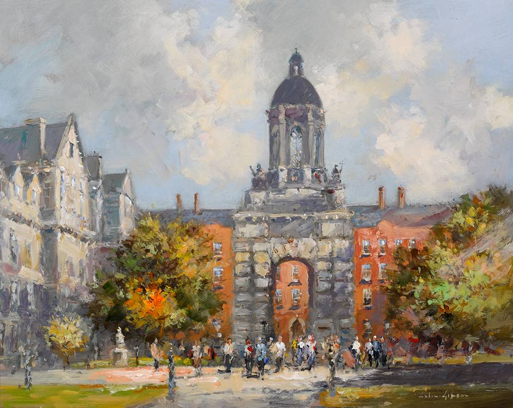 TRINITY COLLEGE, DUBLIN, 2020 by Colin Gibson sold for �800 at Whyte's Auctions