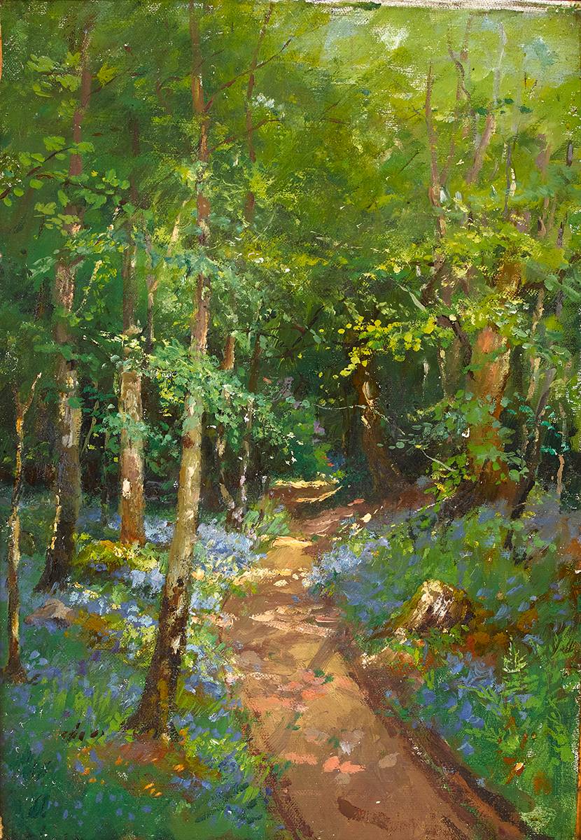 SPRING IN GLENALLA WOODS, DONEGAL, 1927 by Iza Munce (1867-1937) at Whyte's Auctions