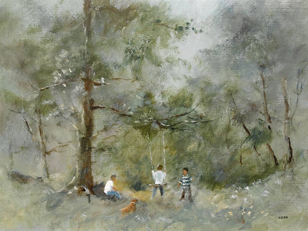 THE SWING, REDBURN WOOD, COUNTY DOWN, 1999 by Tom Kerr (b.1925) at Whyte's Auctions