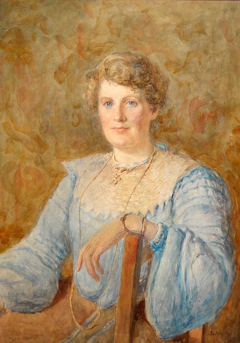 PORTRAIT OF A LADY IN BLUE, 1904 by Joseph Poole Addey (1852-1922) at Whyte's Auctions