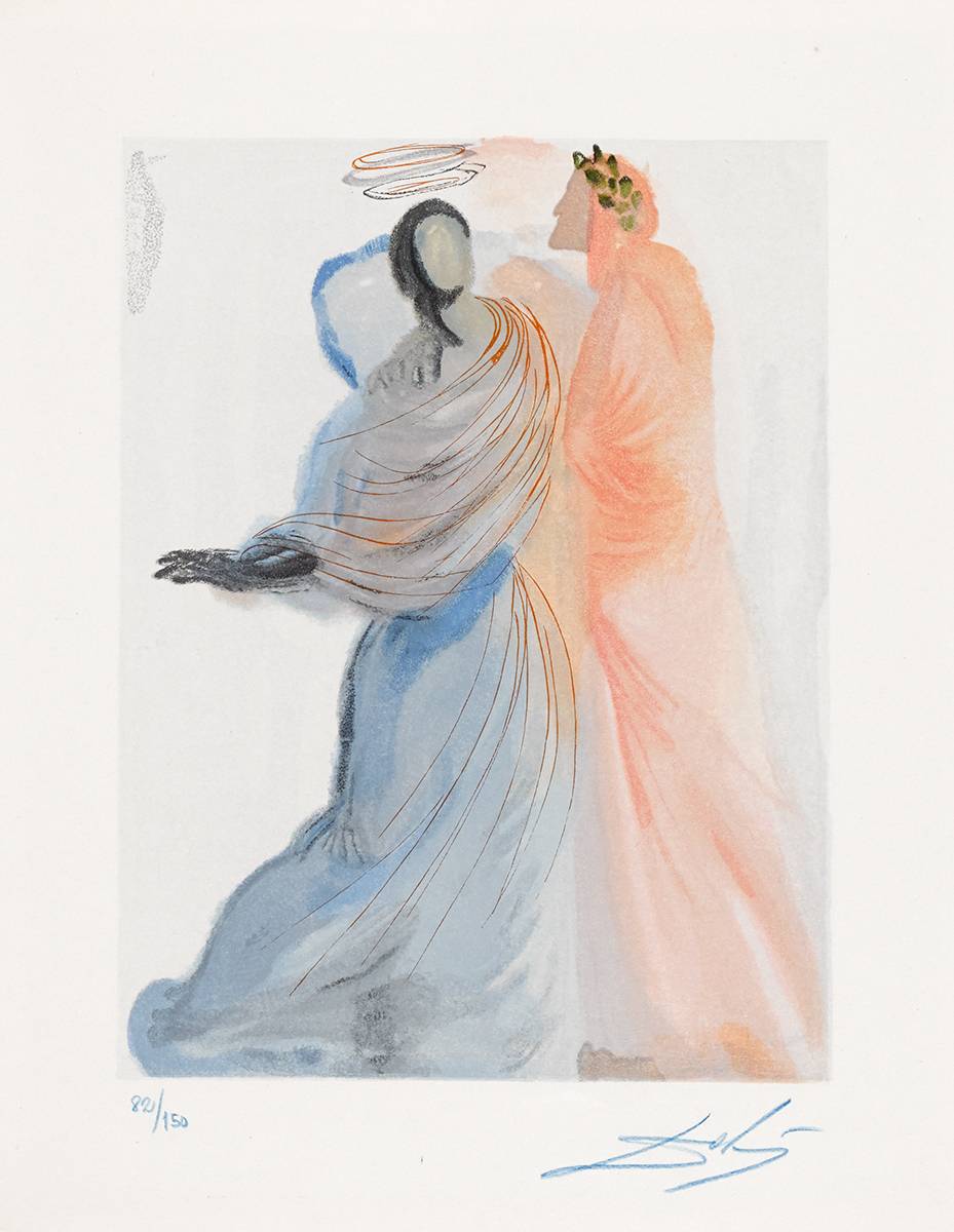 THE DIVINE COMEDY, PARADISE, CANTO: 18, BEATRICE'S SPLENDOUR by Salvador Dalí (Spanish, 1904-1989) (Spanish, 1904-1989) at Whyte's Auctions