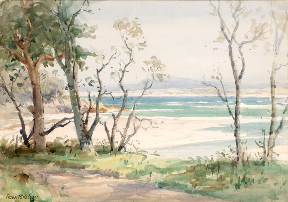 BEACH SCENE by Frank McKelvey RHA RUA (1895-1974) RHA RUA (1895-1974) at Whyte's Auctions