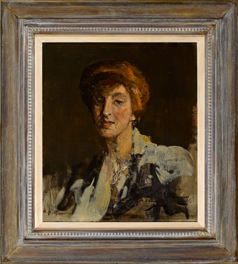THE HON. MRS BURRELL, 1903 by Sir John Lavery RA RSA RHA (1856-1941) RA ...