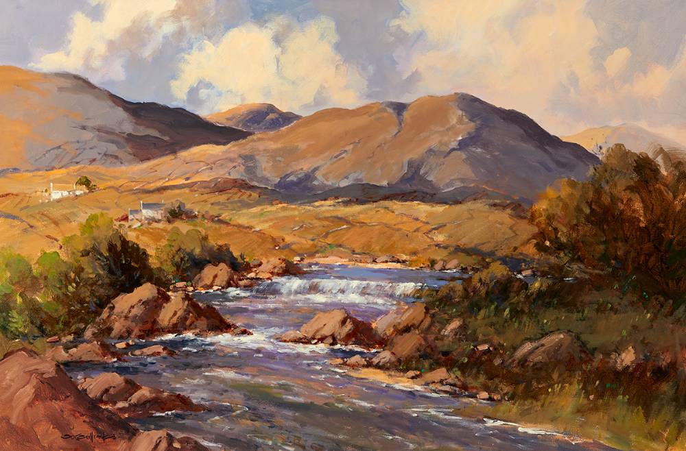 AASLEAGH FALLS, MAYO by George K. Gillespie RUA (1924-1995) at Whyte's Auctions