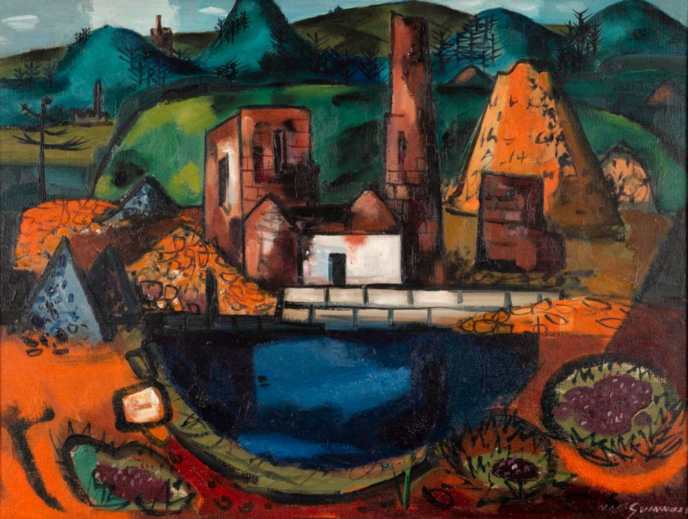 OCHRE MINES, AVOCA, COUNTY WICKLOW by Norah McGuinness HRHA (1901-1980) HRHA (1901-1980) at Whyte's Auctions
